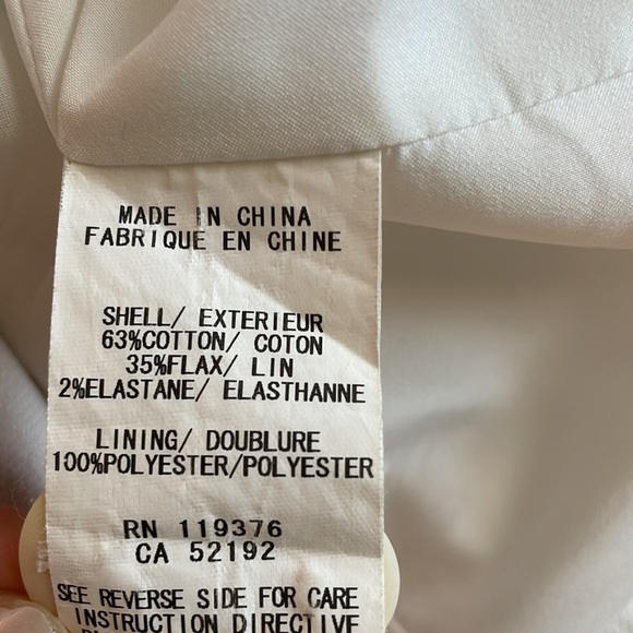 HELMUT LANG White Single Button Blazer size 6 - Picture 11 of 12